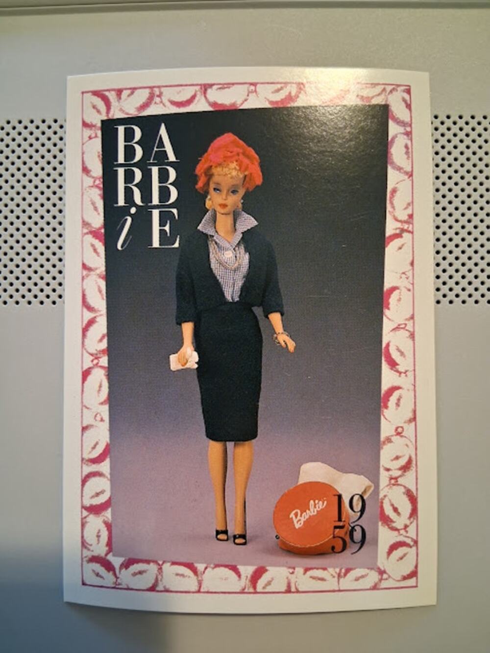 Vintage 1990 Barbie Trading Card No. 4 "Commuter Set" 1959